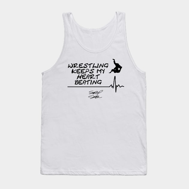 Wrestling keeps my heart beating Tank Top by SodaPopSmith